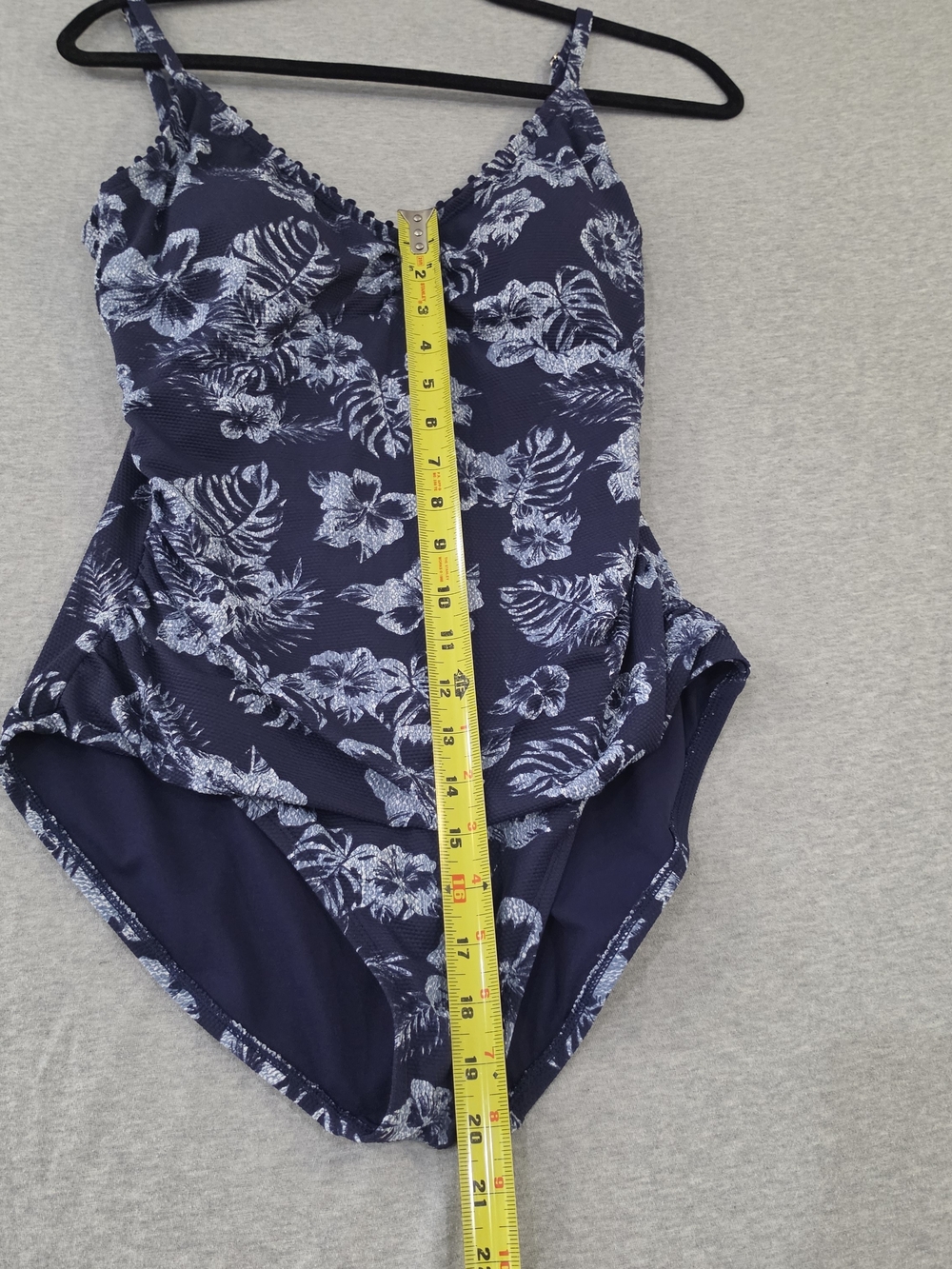 Tommy Bahama Navy & White Tropical Floral One-Piece - Picture 10 of 10